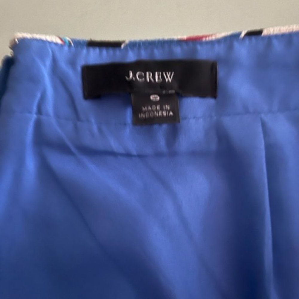 J. Crew Floral Pencil Skirt - Blue and Red - Picture 15 of 15